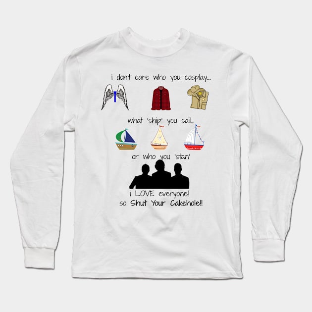 Fandom Rules (Clean Version) Long Sleeve T-Shirt by onecraftychickadee